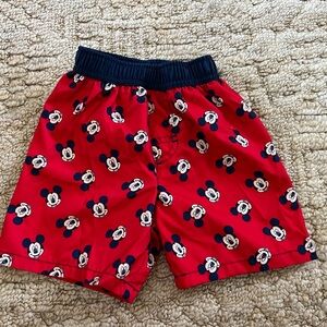 Disney Mickey Mouse Red Shorts